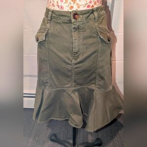 Maeve flounced utility skirt